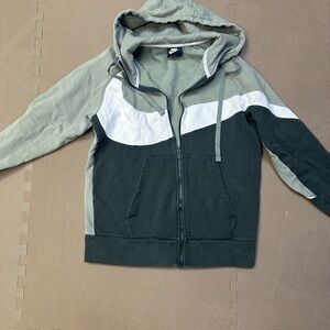 Nike Two-Tone Green and White Hoodie